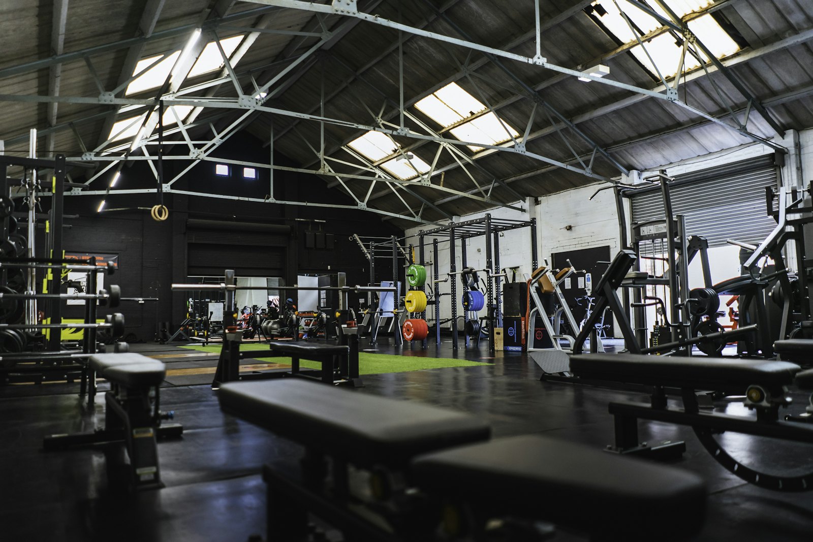 Sala de máquinas de un gimnasio